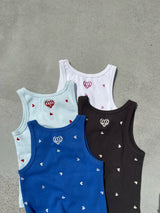 random heart tank top