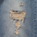 BU damage baggy denim pants