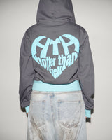 BICOLOR HEART LOGO HOODIE