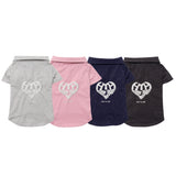 glitter heart logo hoodie (for pets)