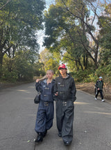 消防士のストライプバギーデニム