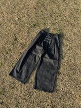 消防士のストライプバギーデニム