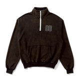 98vintage logo half zip