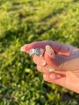 원 하트 로고 링