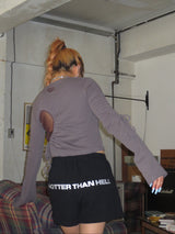 heart switch long tee