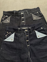 Selvedge Check Flap Buggy Jorts