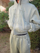 H Vintage logo zip hoodie