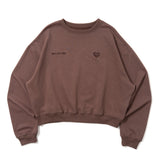 glitter crew sweat shirt