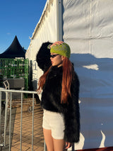 shaggy heart logo beanie