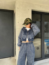 H Vintage logo zip hoodie