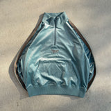 velours track half zip jacket