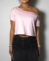 EYELET OFF-SHOULDER TOPS