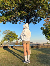 心臟徽標連帽衫