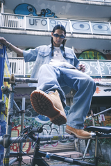 CMT RULER WASHED DENIM SHIRT