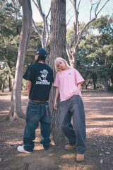 CMT RULER WASHED DENIM PANTS