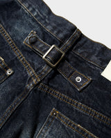 CRUSH FADE SIDE SEEM BOOTS CUT JEANS