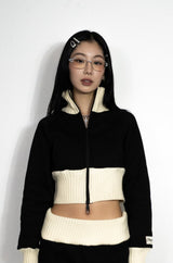 rib stand sweat jacket