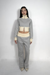 rib stand sweat jacket