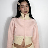 rib stand sweat jacket