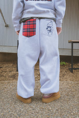CMT ruler check sweat pants