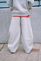 Volume baggy sweat pants