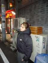 9090 × umbro Removable Hood Puffer Jacket