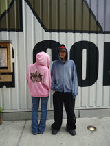 運動徽標徽標色素拉鍊連帽衫