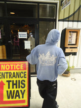 運動徽標徽標色素拉鍊連帽衫