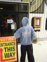 運動徽標徽標色素拉鍊連帽衫