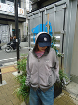 運動徽標徽標色素拉鍊連帽衫