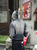 運動徽標徽標色素拉鍊連帽衫