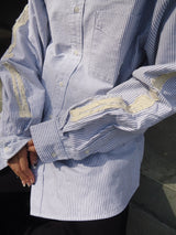 Bone Stripe L/S Shirt