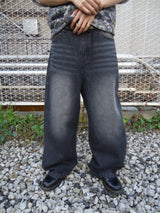 9090 OG Logo Painted Denim Pants