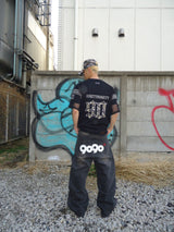 9090 OG Logo Painted Denim Pants