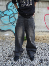 9090 OG Logo Painted Denim Pants