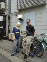 9090 OG Logo Painted Denim Pants