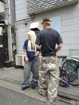 9090 OG Logo Painted Denim Pants