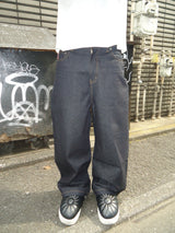 9090 OG Logo Painted Denim Pants