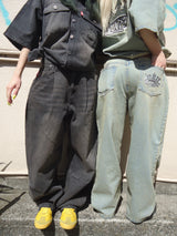 King Logo Buggy Denim Pants