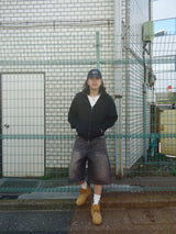 平成标志水钻牛仔短裤