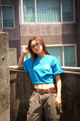 頭部電話泡沫打印T卹