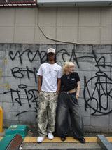 Double Knee Ballon Denim Pants