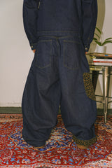 Rigid denim fireman pants