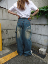 Double Knee Ballon Denim Pants