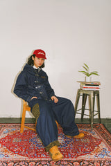 Rigid denim fireman pants