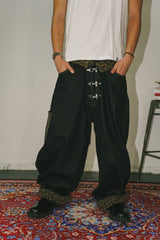 Rigid denim fireman pants