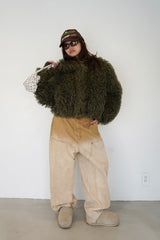 gradation double knee denim