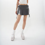 Lace Ribbon PLEATED SKIRT