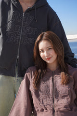 이중 지퍼 까마귀