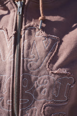 이중 지퍼 까마귀